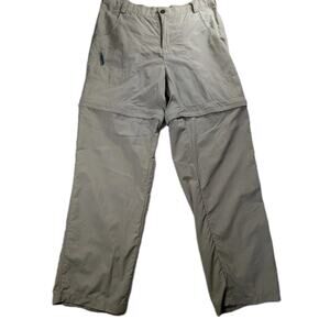 White Sierra Convertible Hiking Pants Women L Khaki 33x31 Zip Off Gorpcore